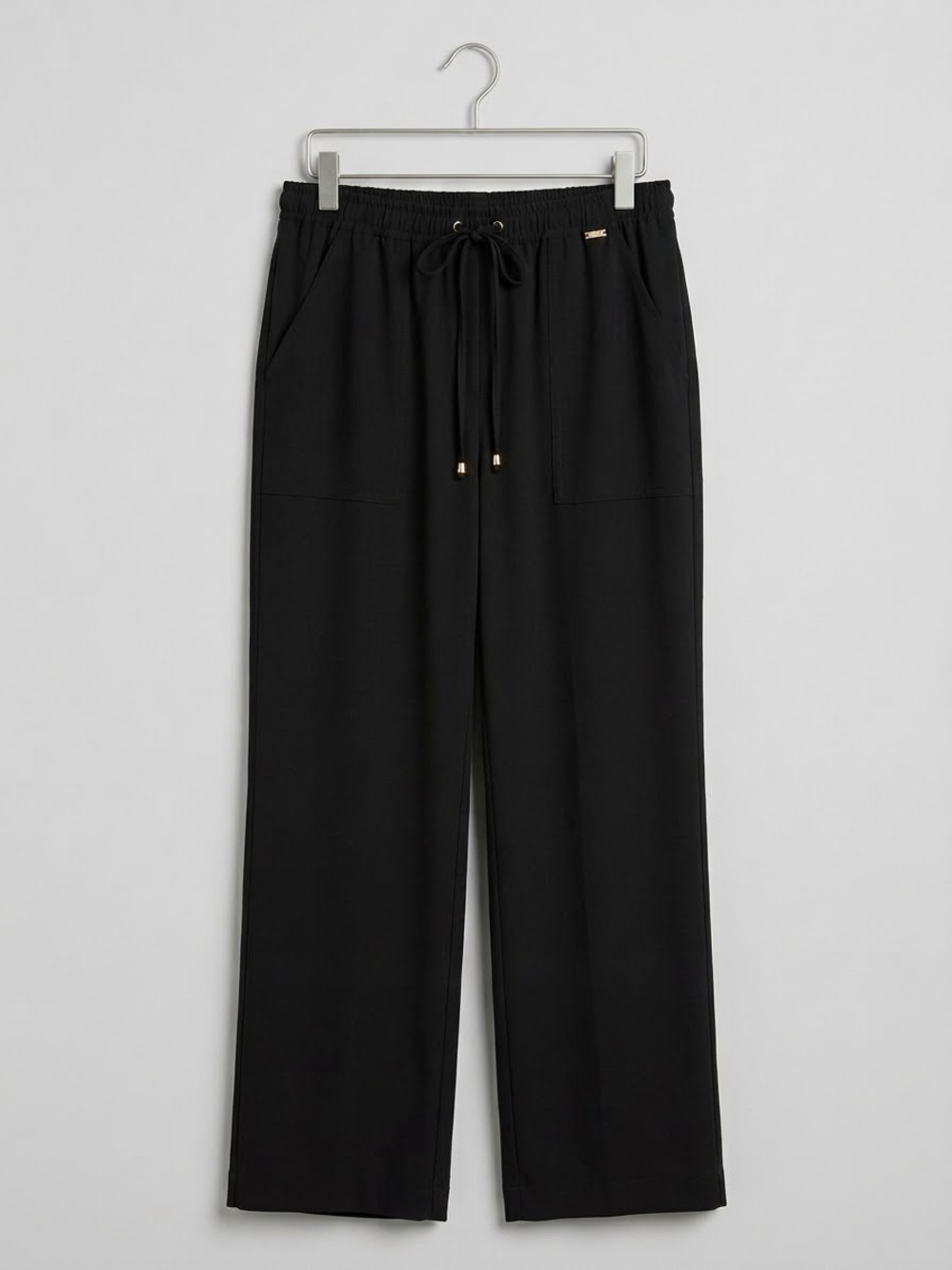 St. John Wide Leg Black Gold Accent Lightweight Pants Women’s Pants Size Small